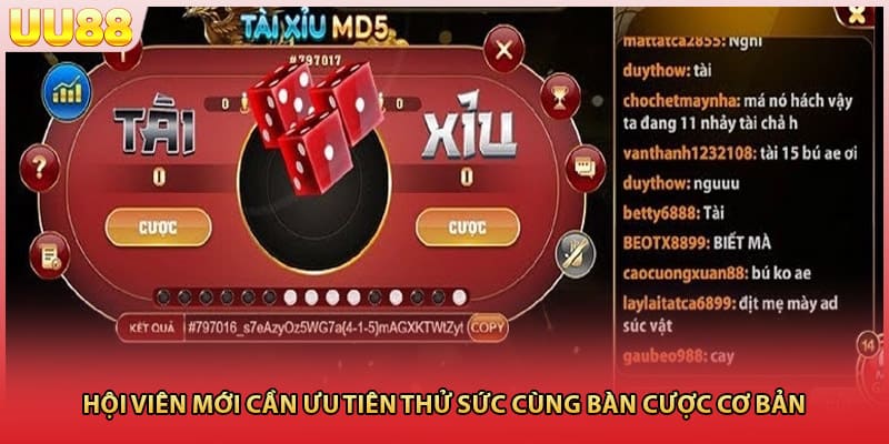 Hội viên mới cần ưu tiên thử sức cùng bàn cược cơ bản 
